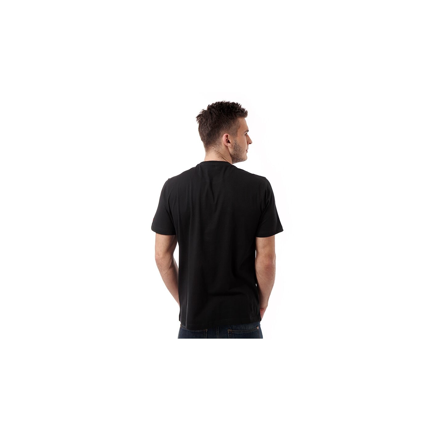 Koszulka męska NEW ERA T-SHIRT SPINNING CAP BLK 10996658 kolor czarny