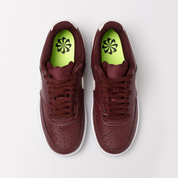 Buty sportowe damskie NIKE COURT VISION LOW NEXT NATURE dh3158-601 kolor bordowy