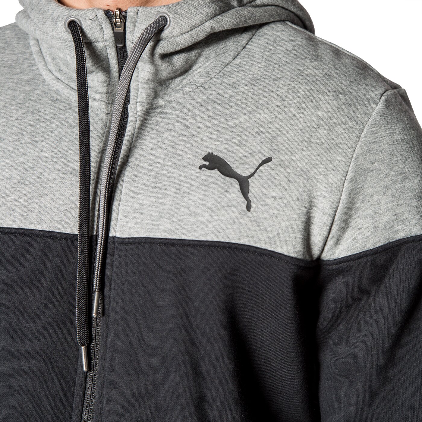 Bluza męska PUMA BLUZA ALPHA BLOCK FZ HOODY FL 83933401 kolor czarny