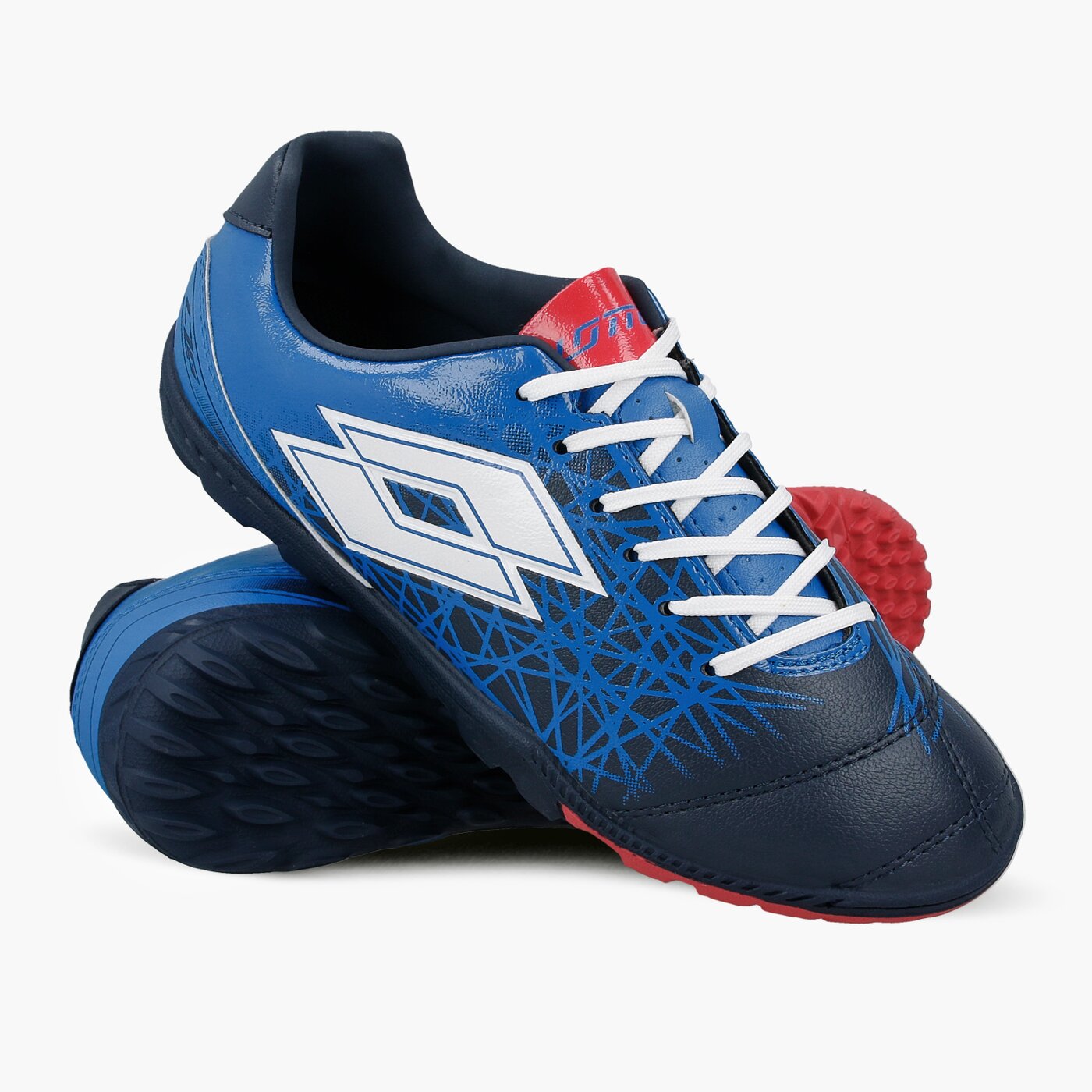 Buty piłkarskie dla dzieci LOTTO LZG 700 IX TF JR s9685 kolor niebieski