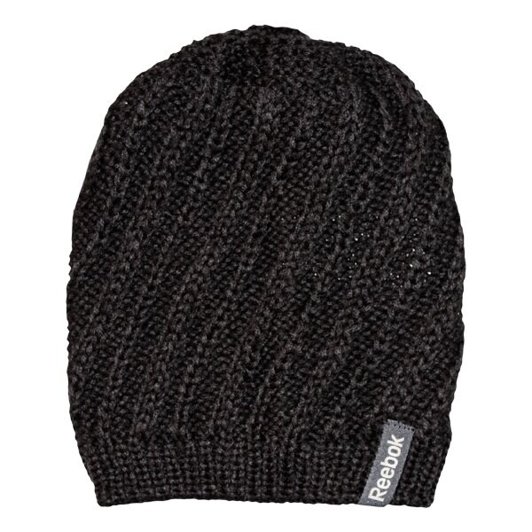 Czapka zimowa damska REEBOK CZAPKA Z OTM KNIT BLACK w36726 kolor czarny