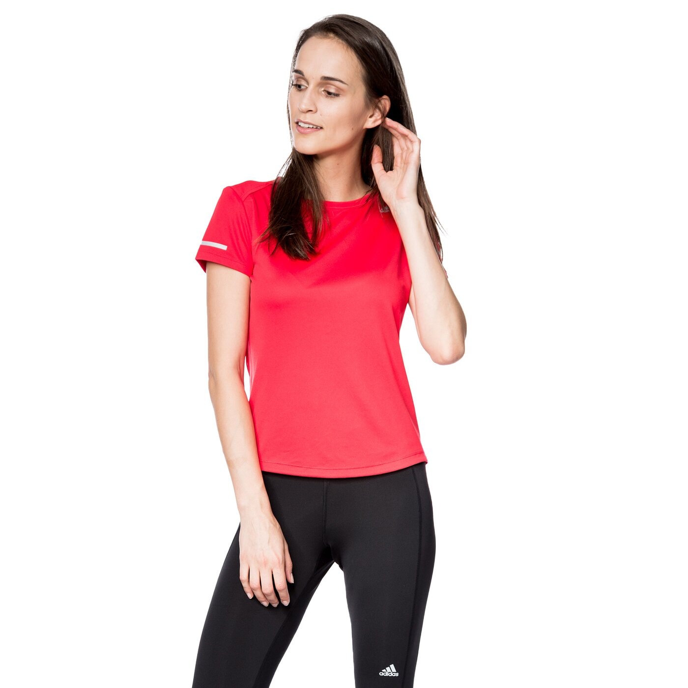 Koszulka damska ADIDAS T-SHIRT RUN TEE W ax7541 kolor czerwony