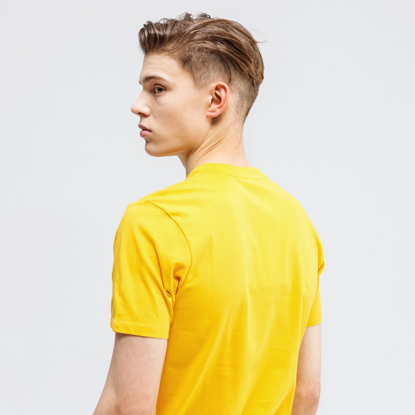 Koszulka męska UMBRO T-SHIRT FW SMALL LOGO COTTON 65353u-hv9 kolor żółty