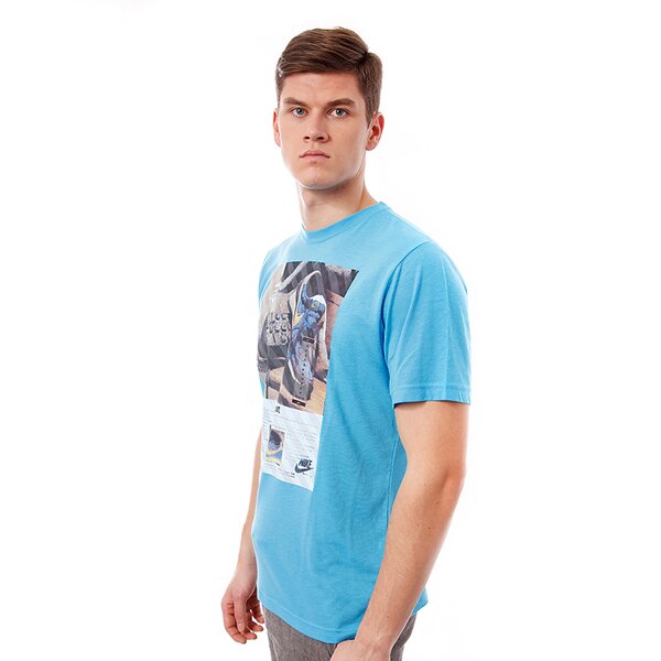 Koszulka męska NIKE T-SHIRT TEE-HAZARD AD 589766494 kolor niebieski