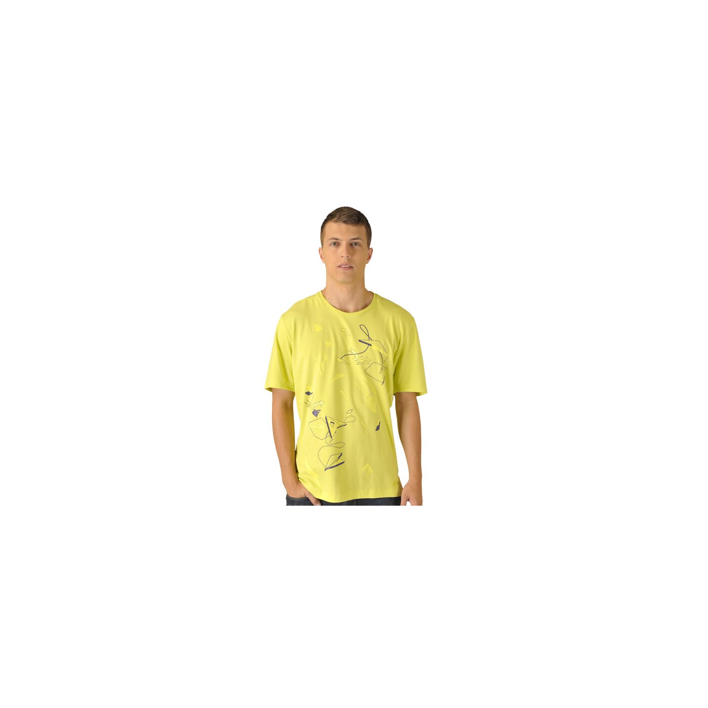 Koszulka męska ADIDAS T-SHIRT ADIS GRAPHICTEE v36802 kolor żółty