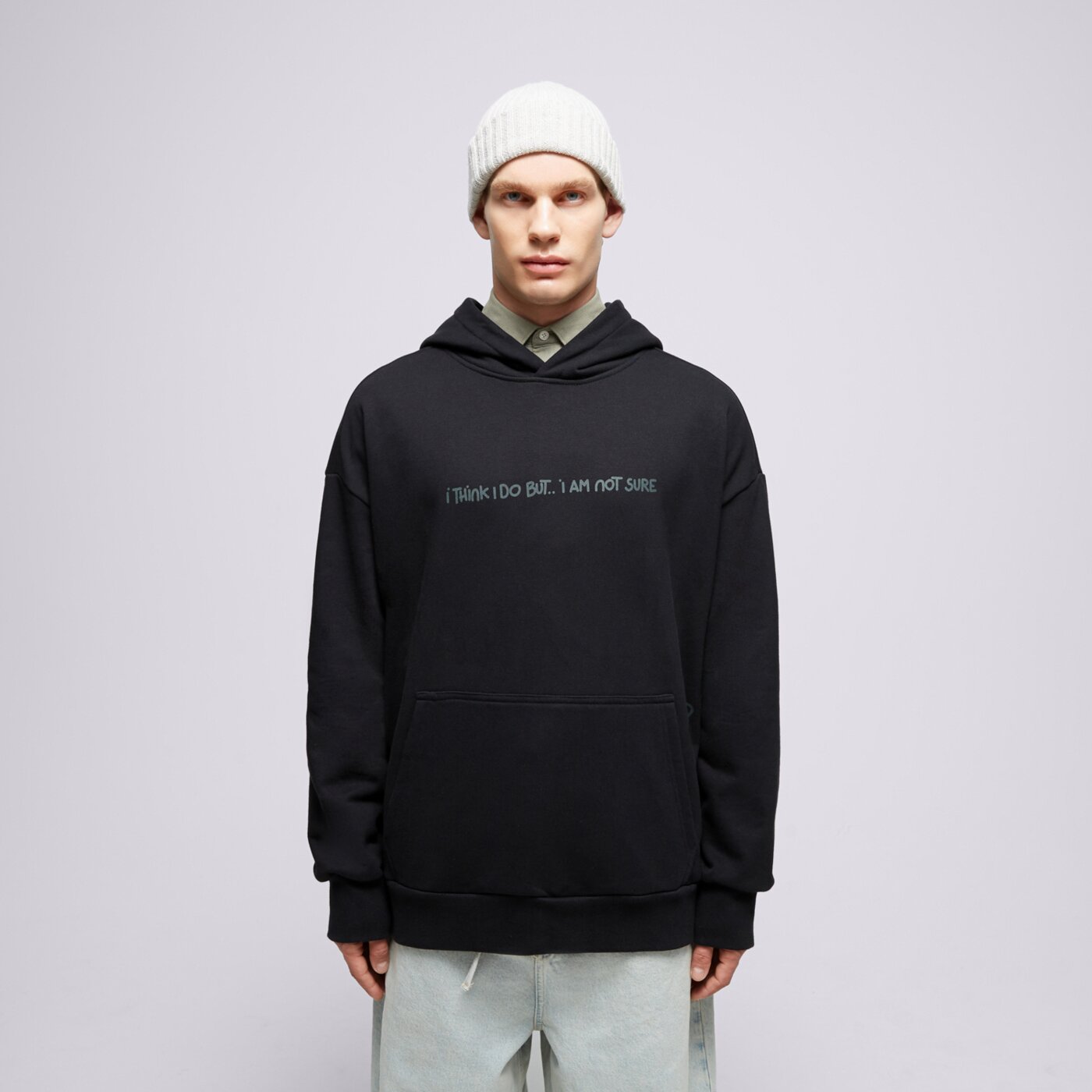 S.NOW JOB SIZEER HOODIE “I THINK I DO” BLACK si123blu50002 kolor czarny