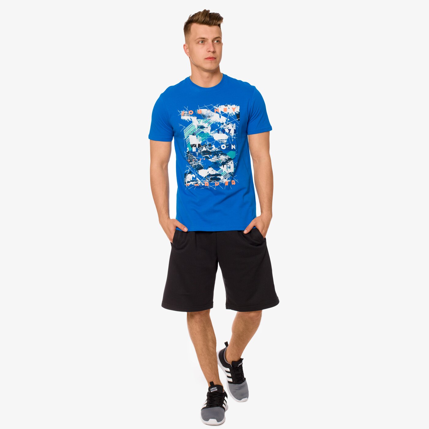 Koszulka męska LOTTO T-SHIRT PATITO lo17tsm80001 kolor niebieski