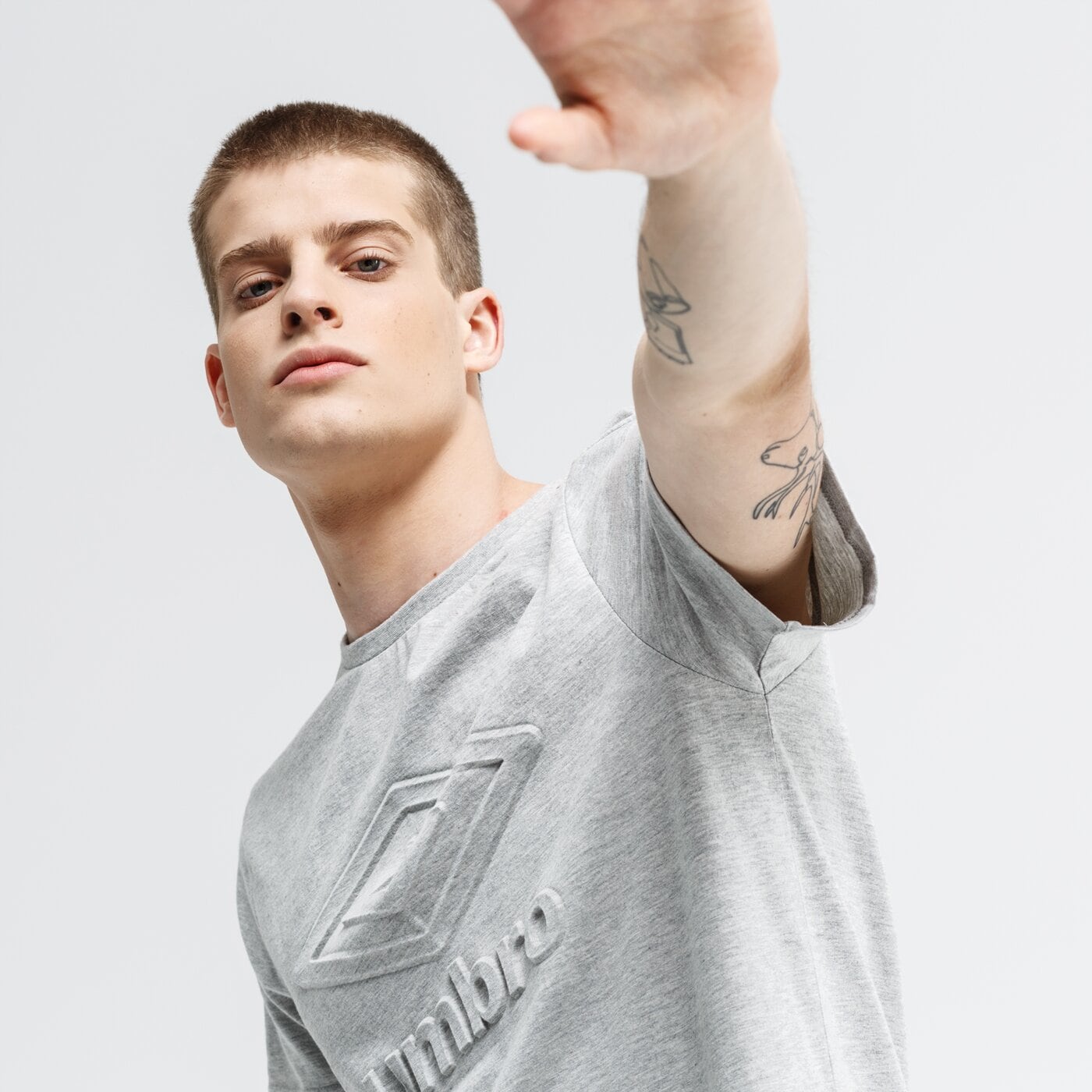 Koszulka męska UMBRO T-SHIRT SEAN ul39tsm24002 kolor szary