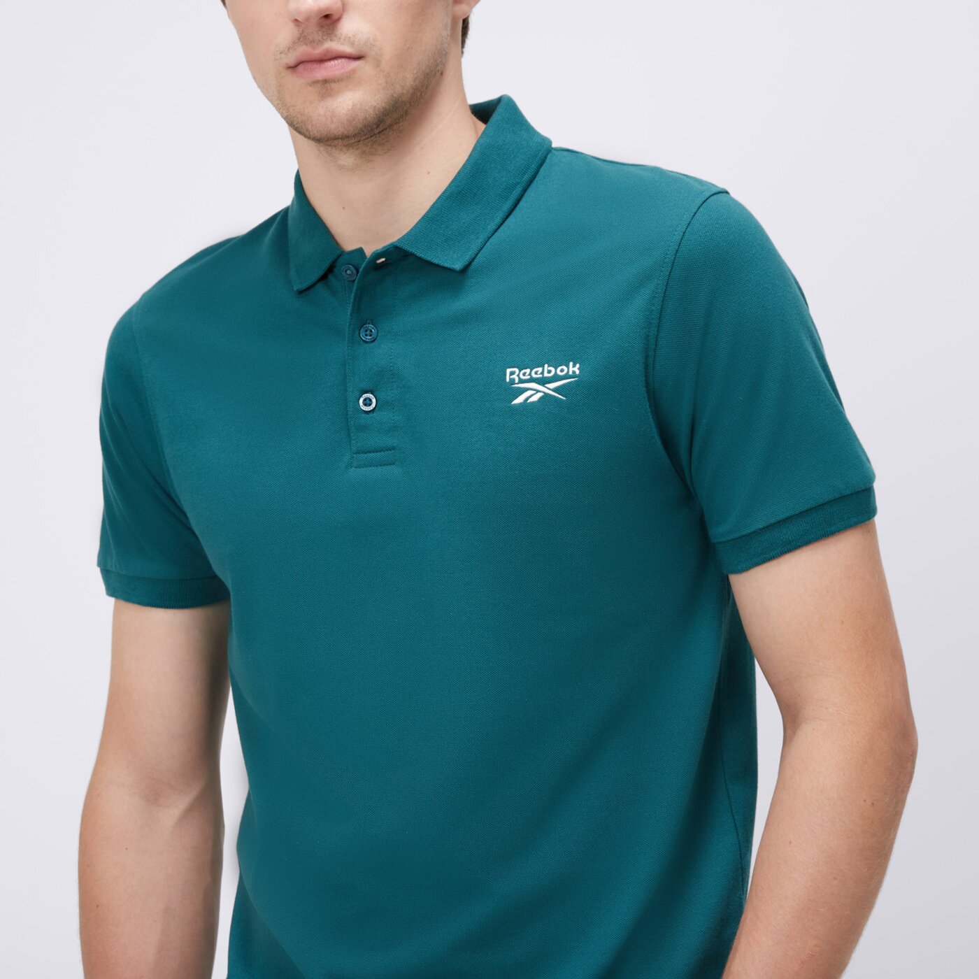 Koszulka polo męska REEBOK POLO BLAZE EMBROIDERED SS 100239708 kolor zielony