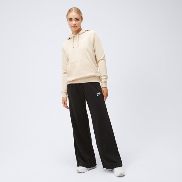 Spodnie dresowe damskie NIKE SPODNIE W NSW CLUB FLC MR PANT WIDE fb2727-010 kolor czarny