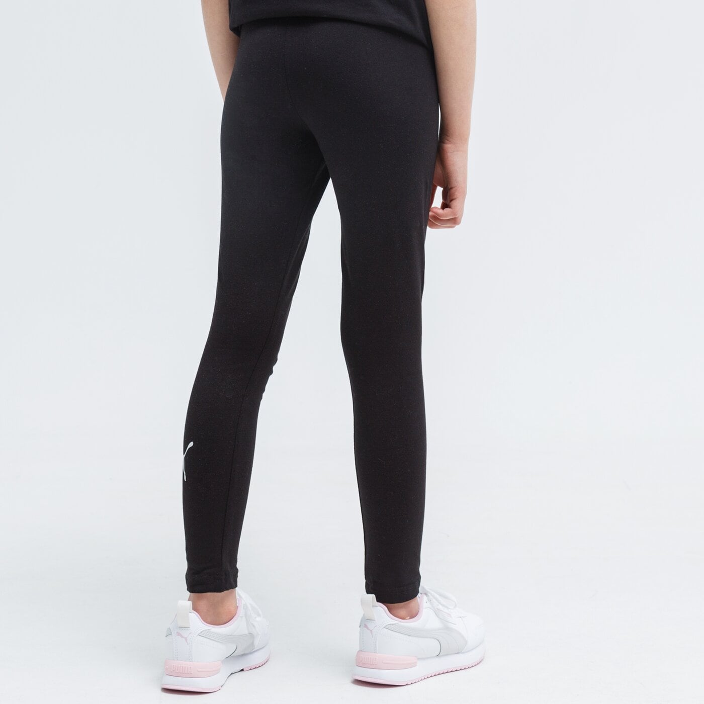 Spodnie dziecięce PUMA LEGGINGS ESS+ LOGO G 587050 01 kolor czarny