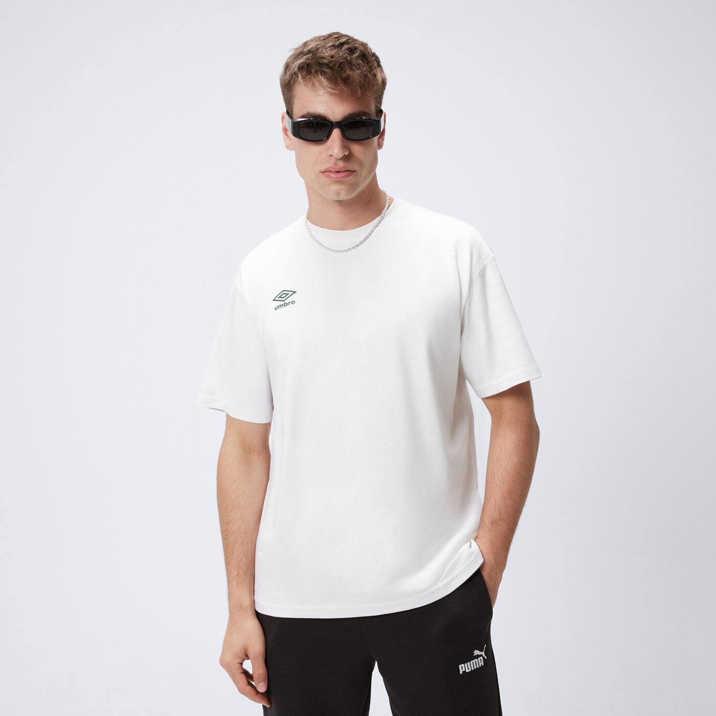 Koszulka męska UMBRO T-SHIRT FOOTBALL CLUB ul125tsm05001 kolor biały