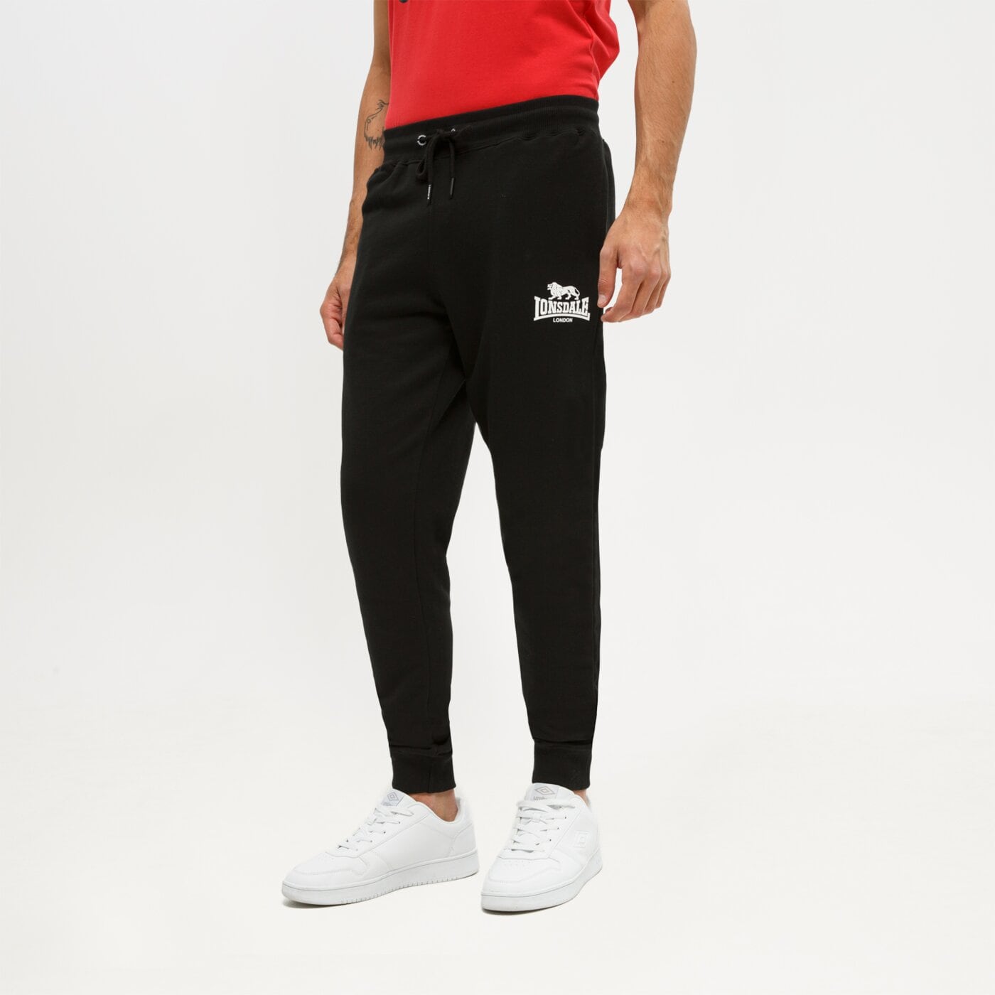 Spodnie dresowe męskie LONSDALE SPODNIE PILSDON 1171071000 kolor czarny