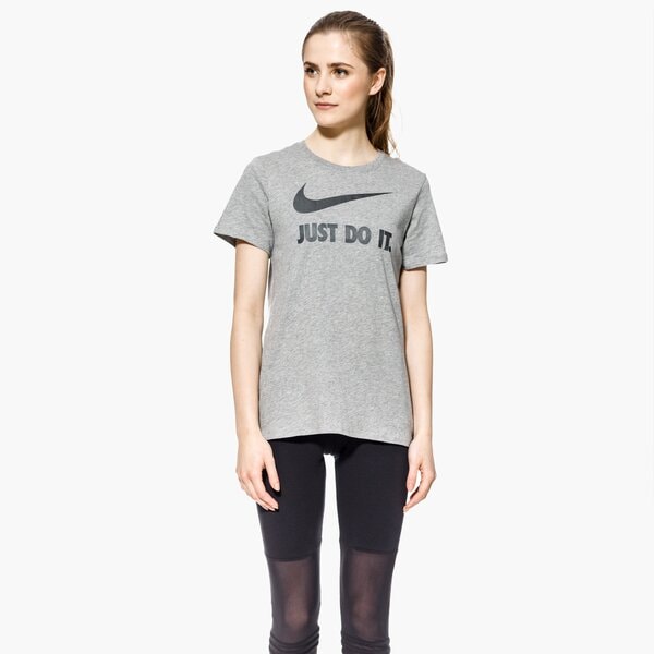 Koszulka damska NIKE T-SHIRT SS W NSW CREW JDI SWSH HBR 889403-063 kolor szary