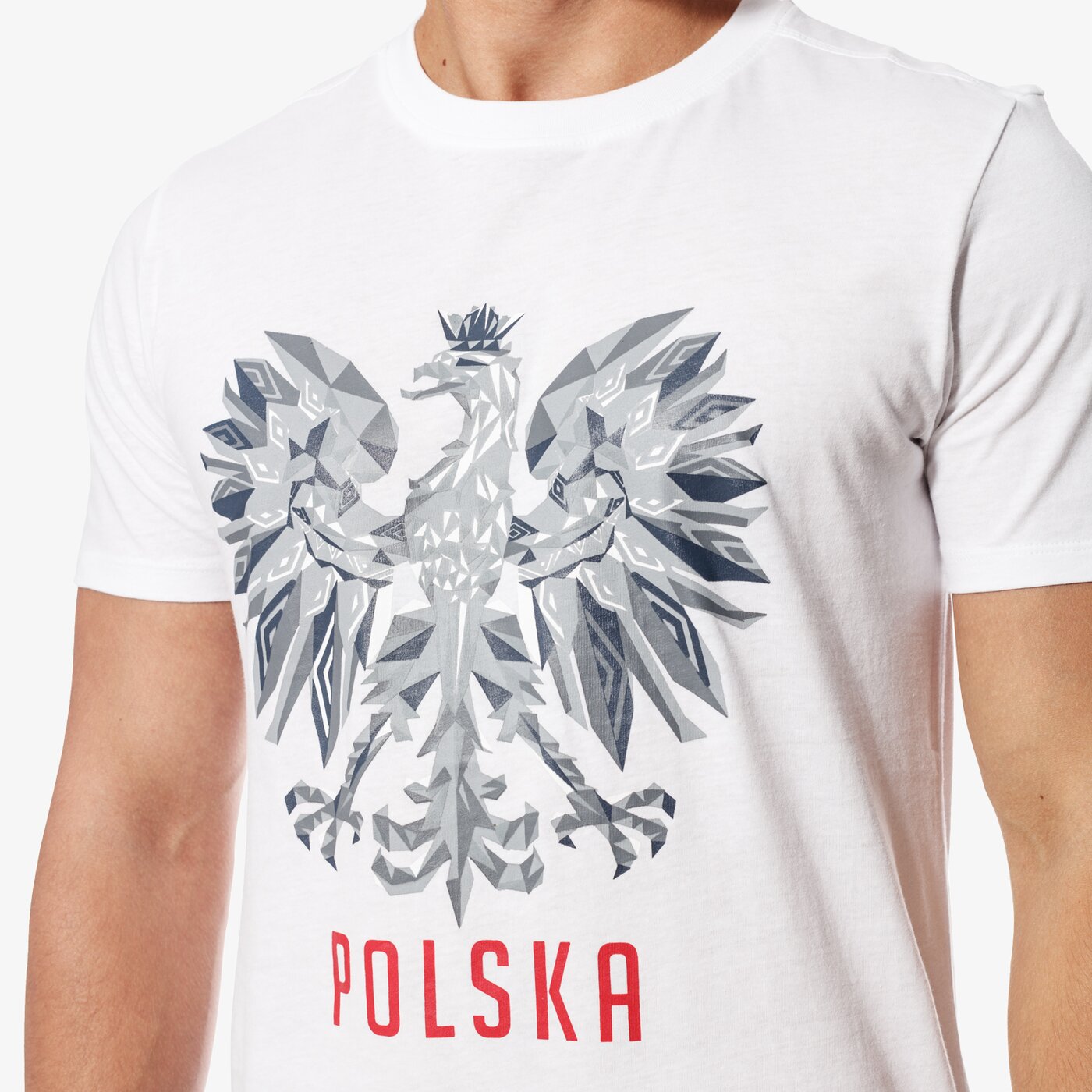 Koszulka męska UMBRO T-SHIRT POLSKA GEO GRAPHIC 01 65416u-002 kolor biały