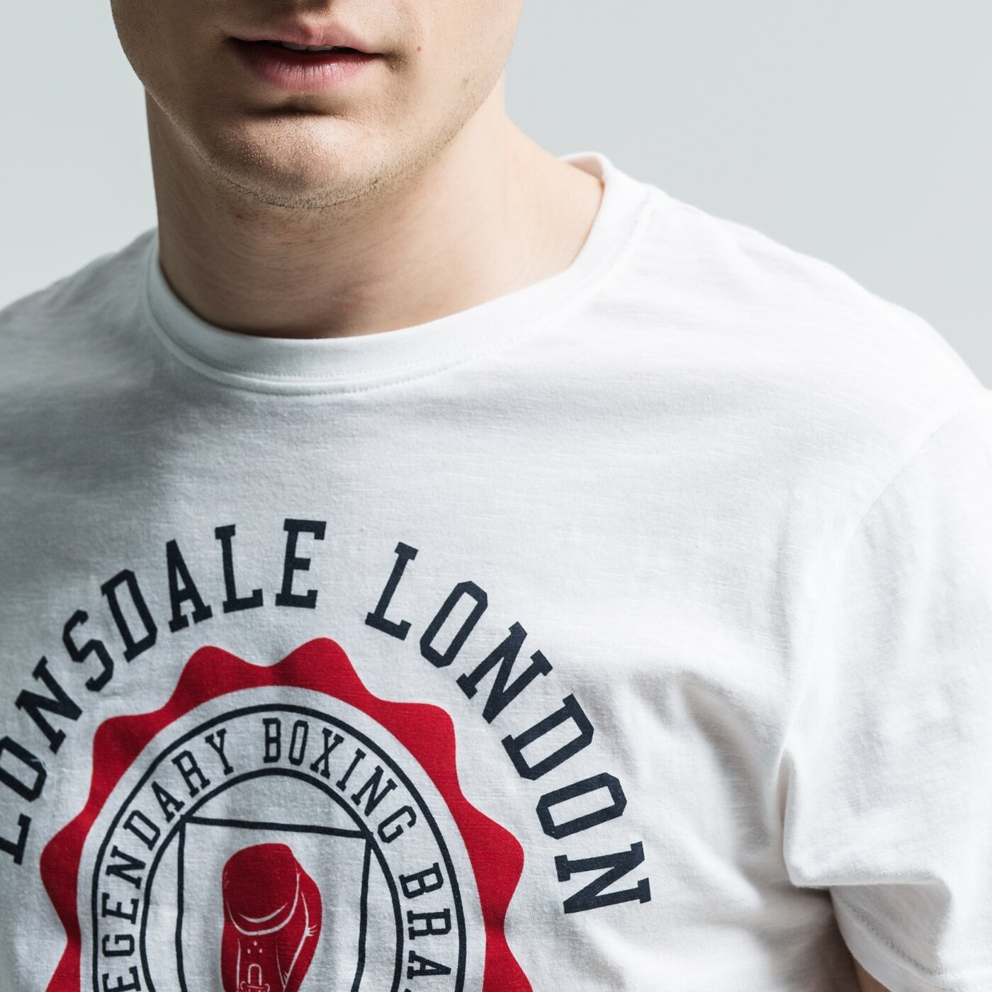 Koszulka męska LONSDALE T-SHIRT SS SANCROFT 1139147000 kolor biały