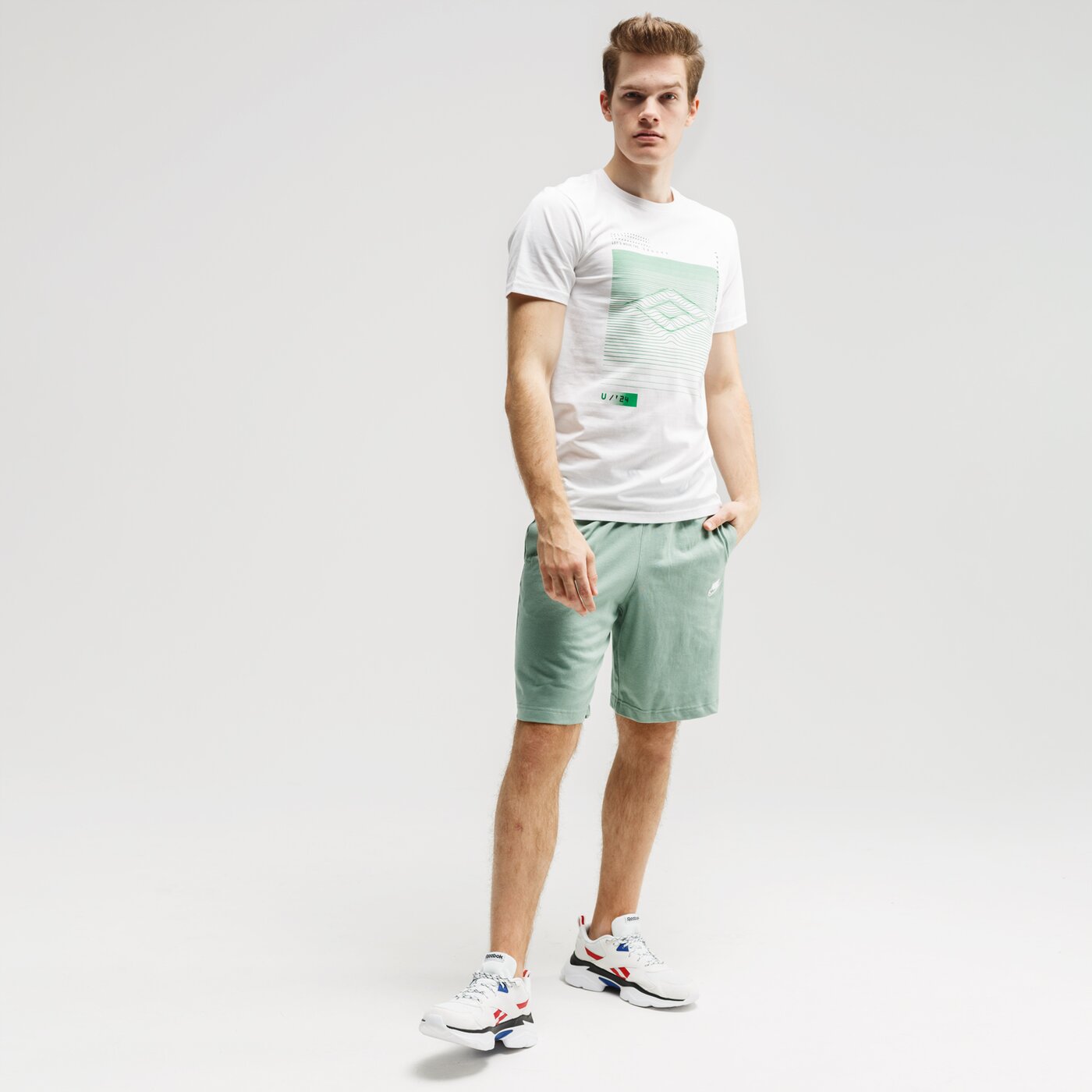 Spodenki męskie NIKE SZORTY M NSW CLUB JSY bv2772-352 kolor zielony