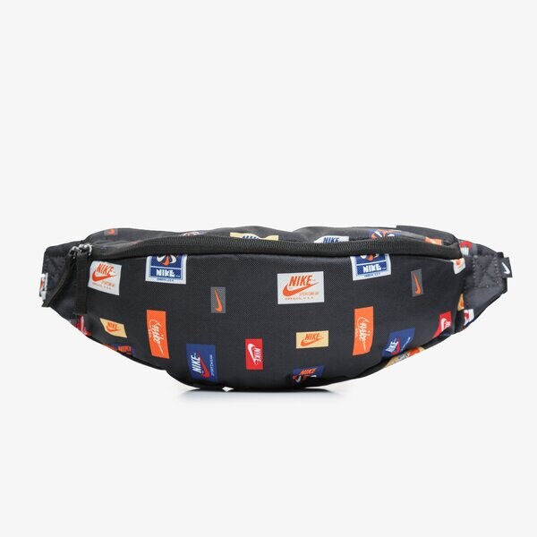 Nerka (saszetka na pas) damska sportowa NIKE NERKA NK HERITAGE HIP PACK-JDIY AOP cq6300-010 kolor czarny