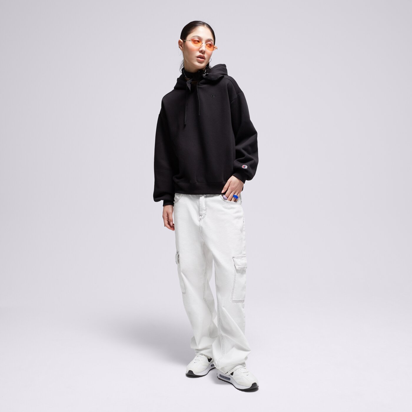 Bluza damska CHAMPION BLUZA Z KAPTUREM 116678kk001 kolor czarny