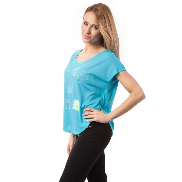 Koszulka damska NIKE T-SHIRT TEE-LIVE FAST 644491401 kolor niebieski