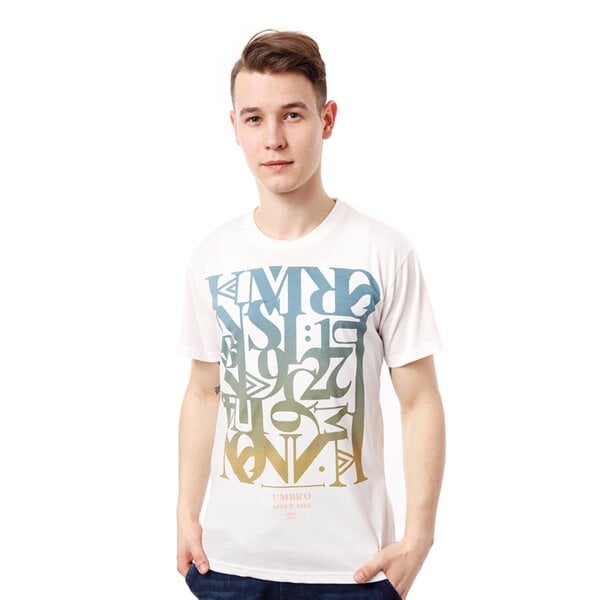 Koszulka męska UMBRO  T-SHIRT KROTOS ul14tsm12001 kolor biały