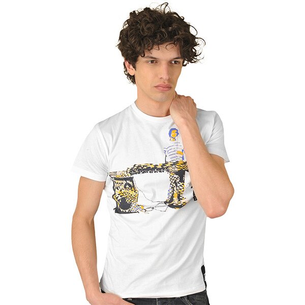 Koszulka męska BENCH T-SHIRT ONE TWOS bmga2276wh001 kolor biały