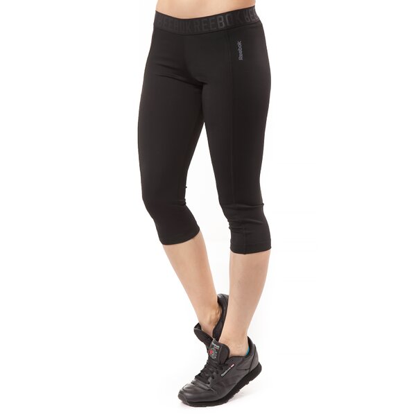 Spodnie dresowe damskie REEBOK SPODNIE WOR CAPRI b86320 kolor czarny