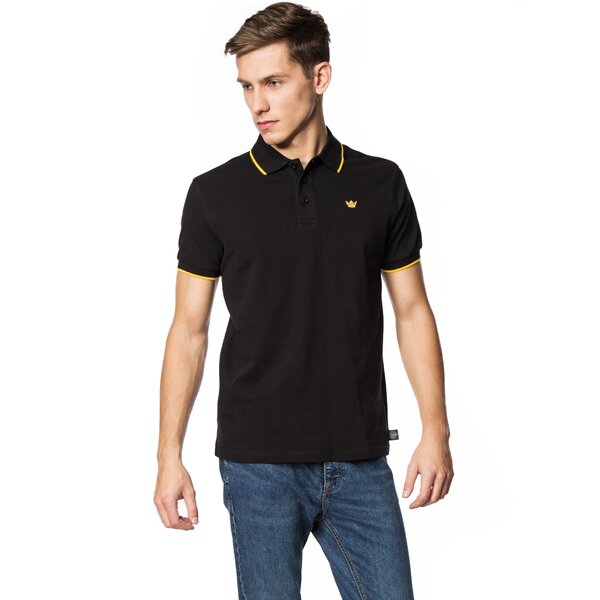 Koszulka polo męska LONSDALE POLO OXFORD 115286100 kolor czarny
