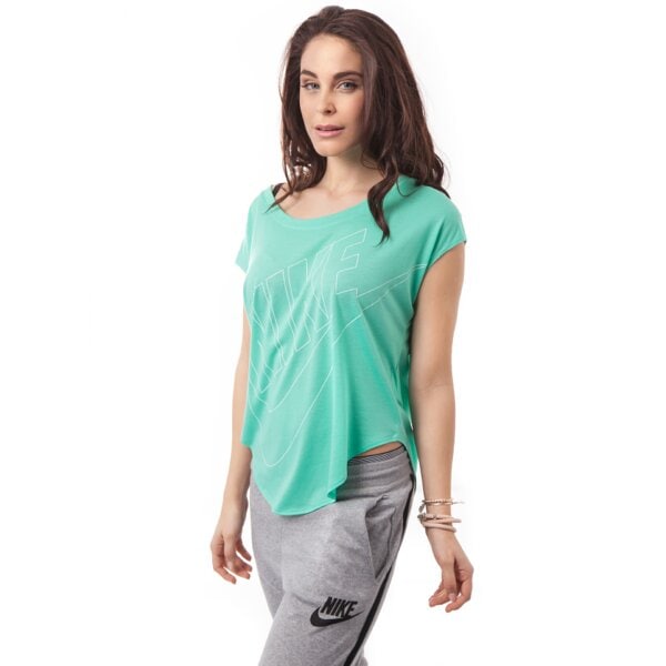 Koszulka damska NIKE T-SHIRT SIGNAL TEE 642768305 kolor zielony