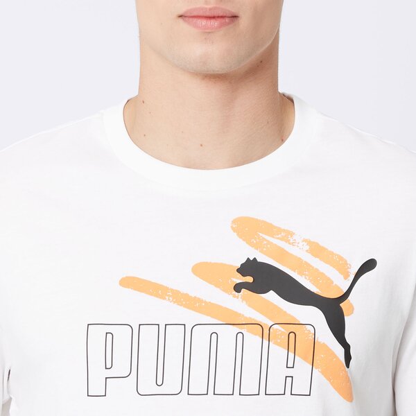 Koszulka męska PUMA T-SHIRT SS ESS+ LOGO LAB SUMMER TEE 678988 02 kolor biały