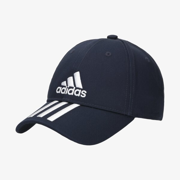 Czapka z daszkiem damska ADIDAS CZAPKA 6P 3S CAP COTTON du0198 kolor granatowy