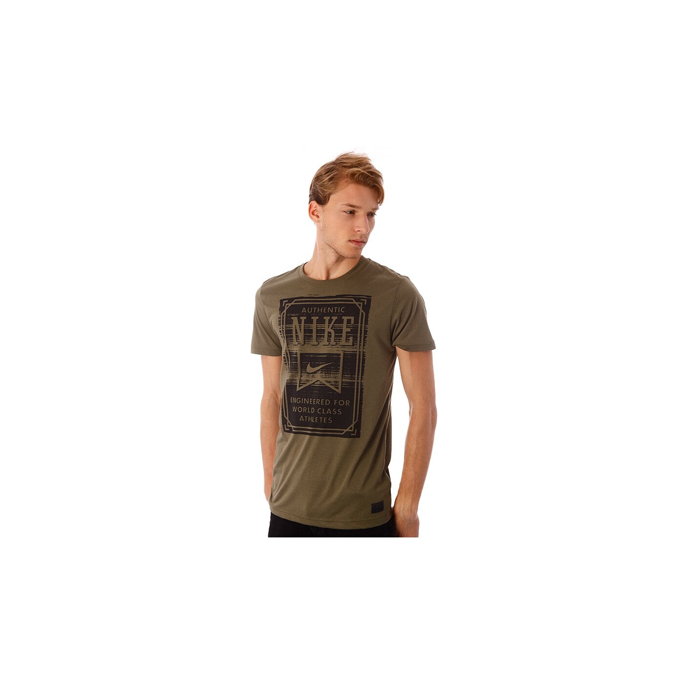 Koszulka męska NIKE T-SHIRT S+ SCANNER DFB SS TEE 547551222 kolor khaki