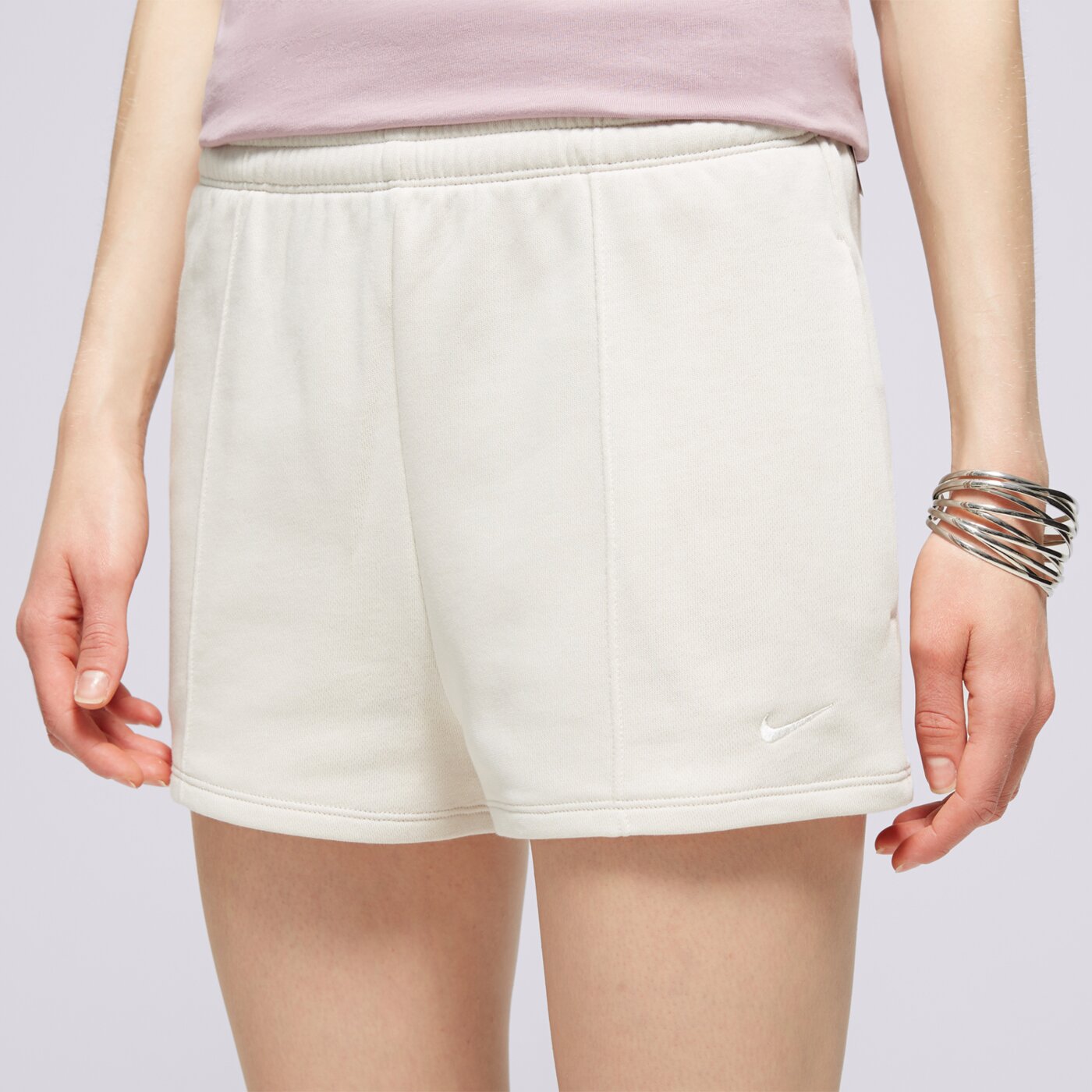 Spodenki damskie NIKE SZORTY W NSW NK CHLL FT HR 2IN SHORT fn2455-104 kolor brązowy