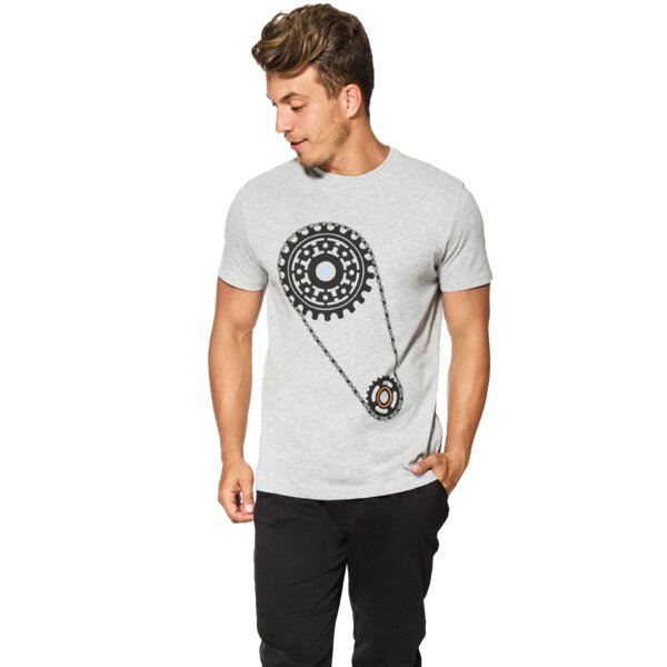 Koszulka męska FEEWEAR T-SHIRT SS WERGON fw37tsm11001 kolor szary