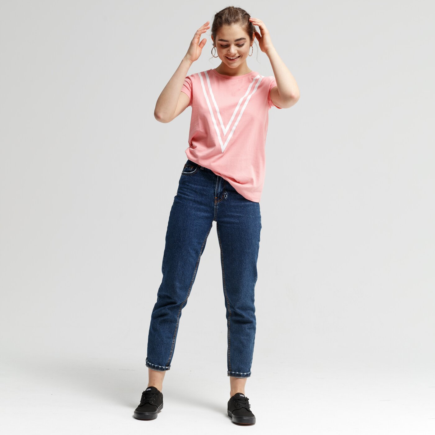 Koszulka damska UMBRO T-SHIRT SS SMILEY ul19tsd18002 kolor różowy