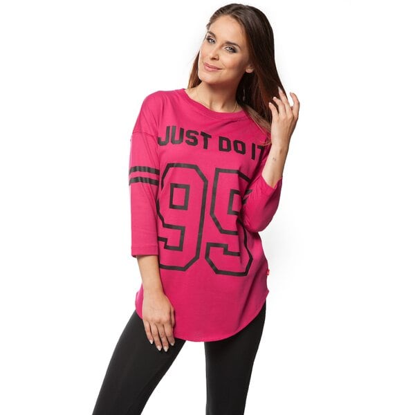 Koszulka damska NIKE T-SHIRT 3/4 LENGTH GRAPHIC TOP-95 726343607 kolor różowy