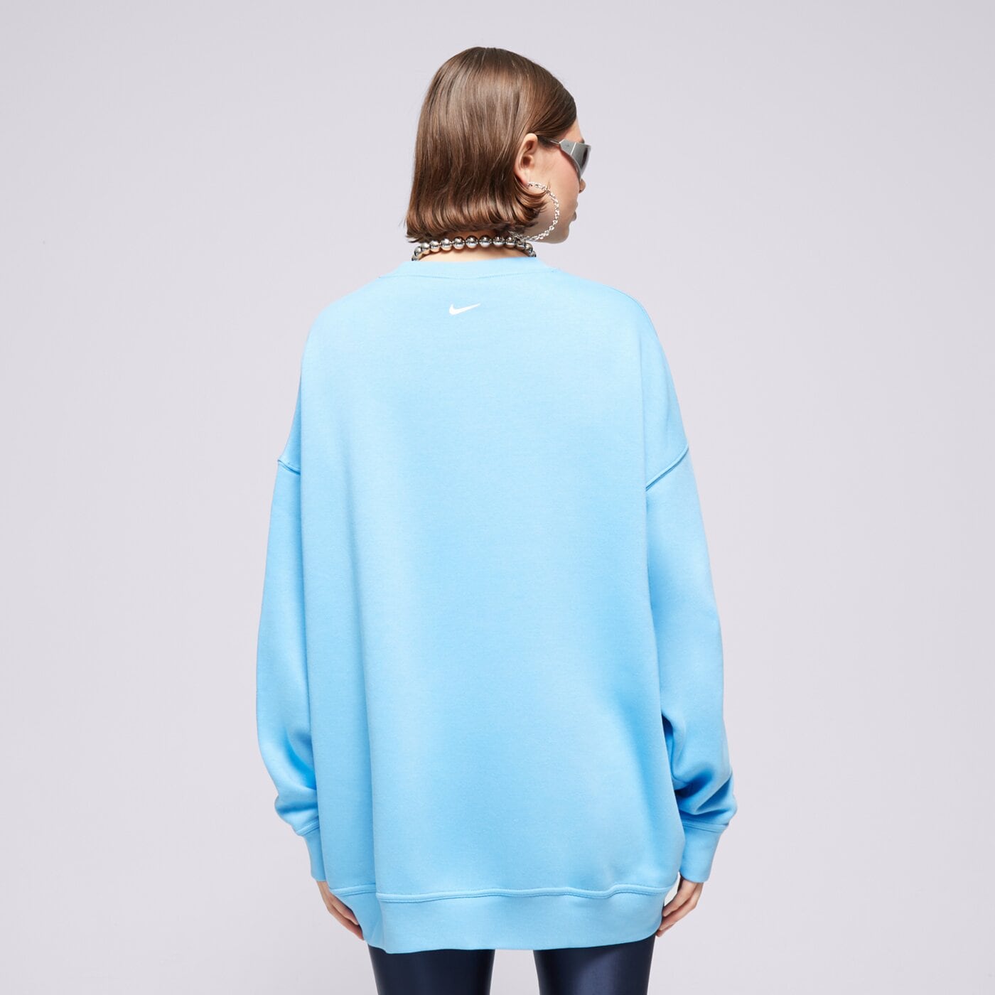 Bluza damska NIKE BLUZA W NSW FLC OS CREW GLS fz4631-412 kolor niebieski