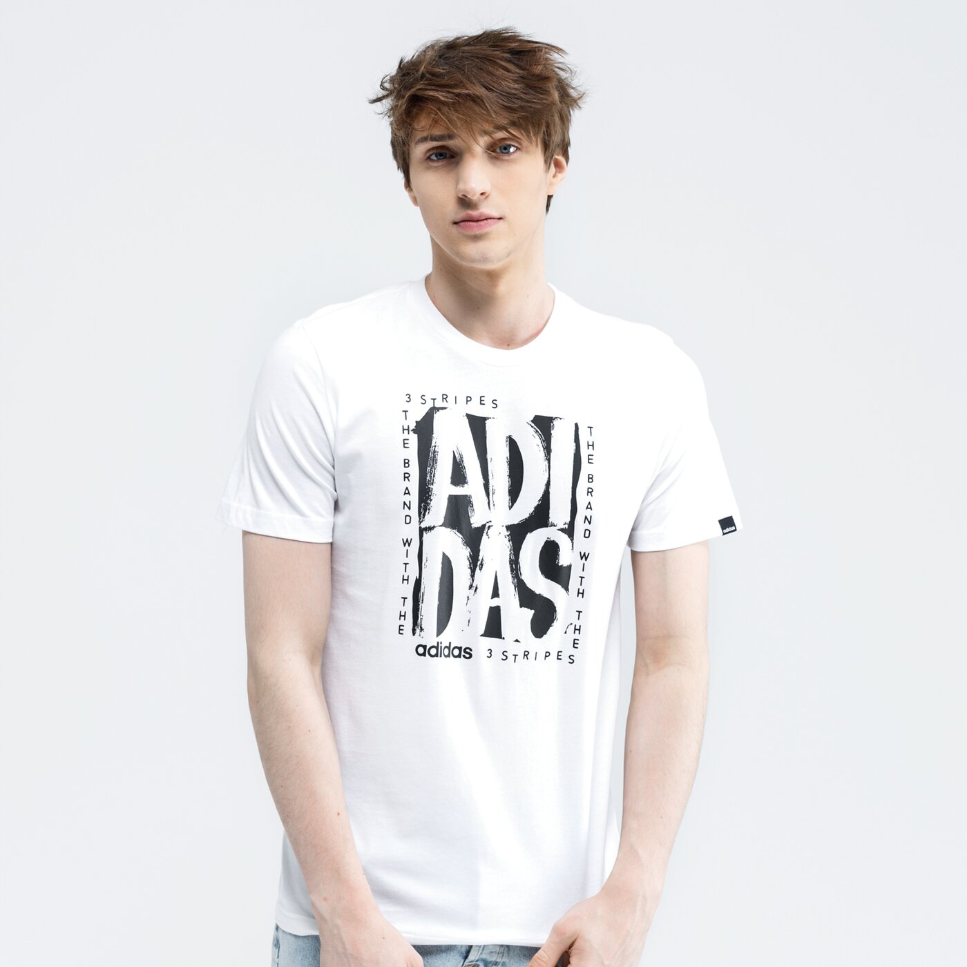 Koszulka męska ADIDAS T-SHIRT M STMP T fm6243 kolor biały