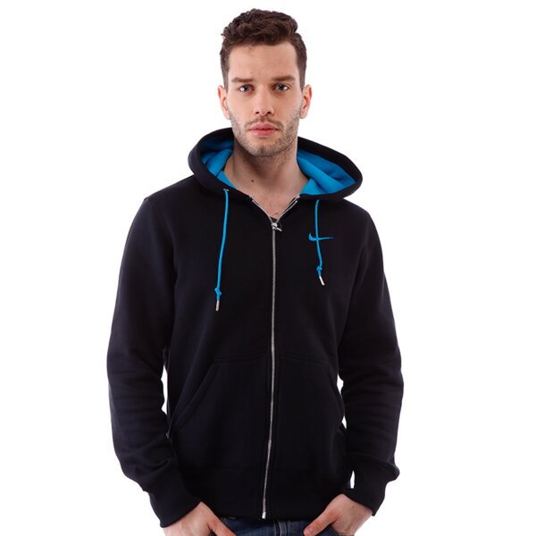 Bluza męska NIKE BLUZA FLEECE FZ HOODY 404512011 kolor czarny