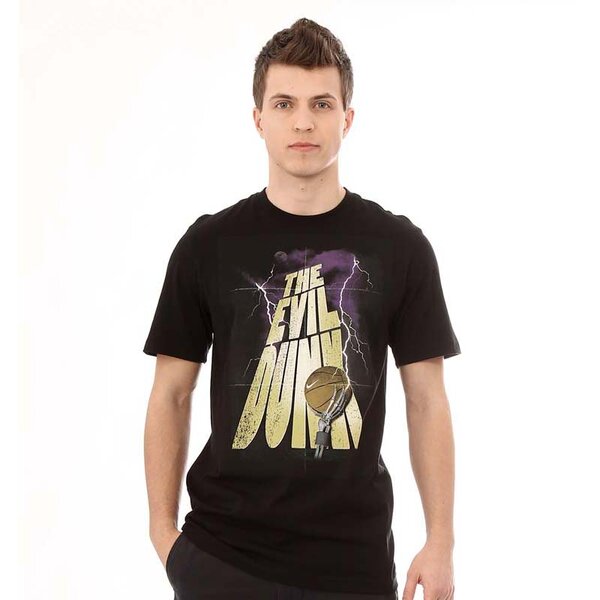 Koszulka męska NIKE T-SHIRT THE EVIL DUNK SS CREW 522138010 kolor czarny