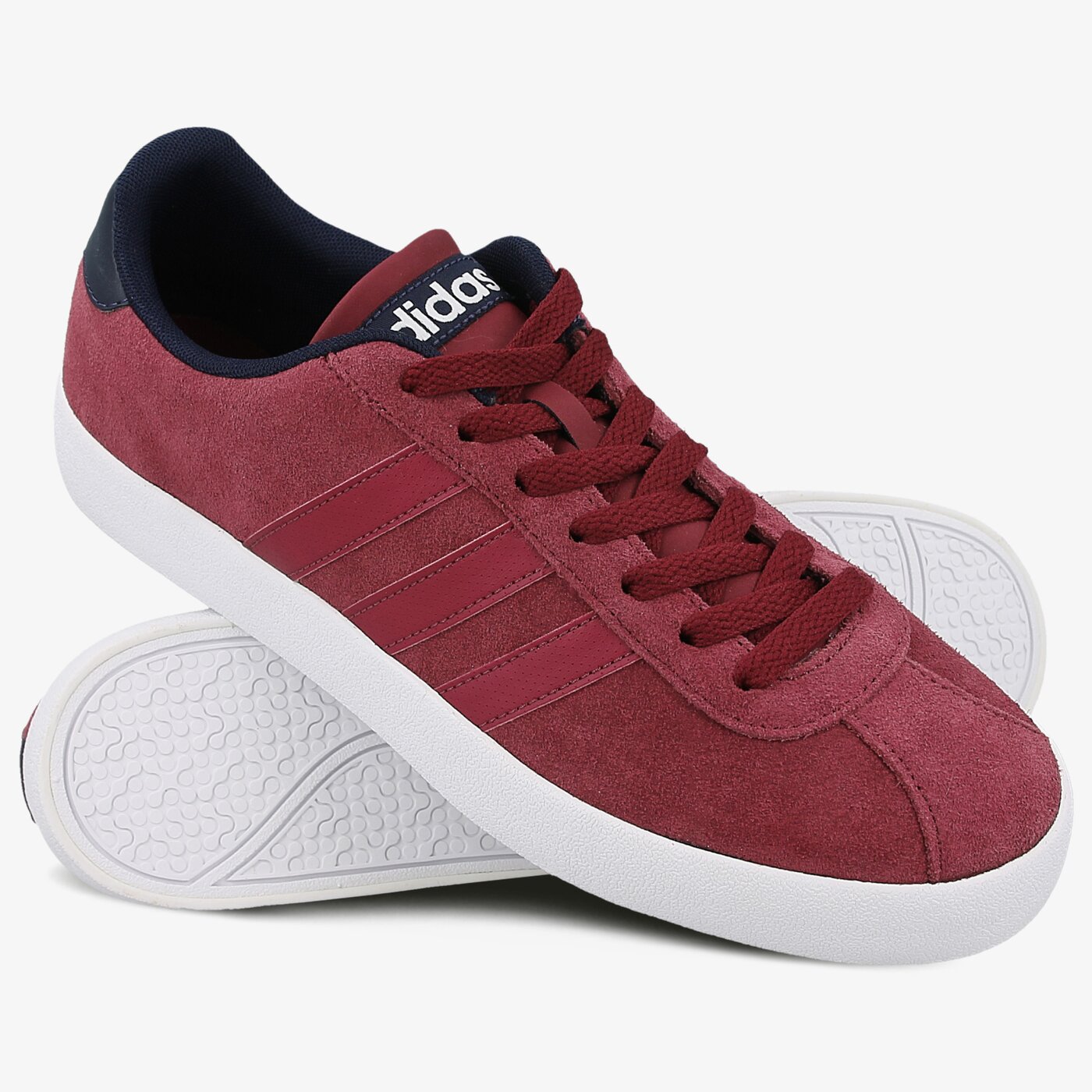 Buty sportowe męskie ADIDAS COURT VULC bb9636 kolor bordowy