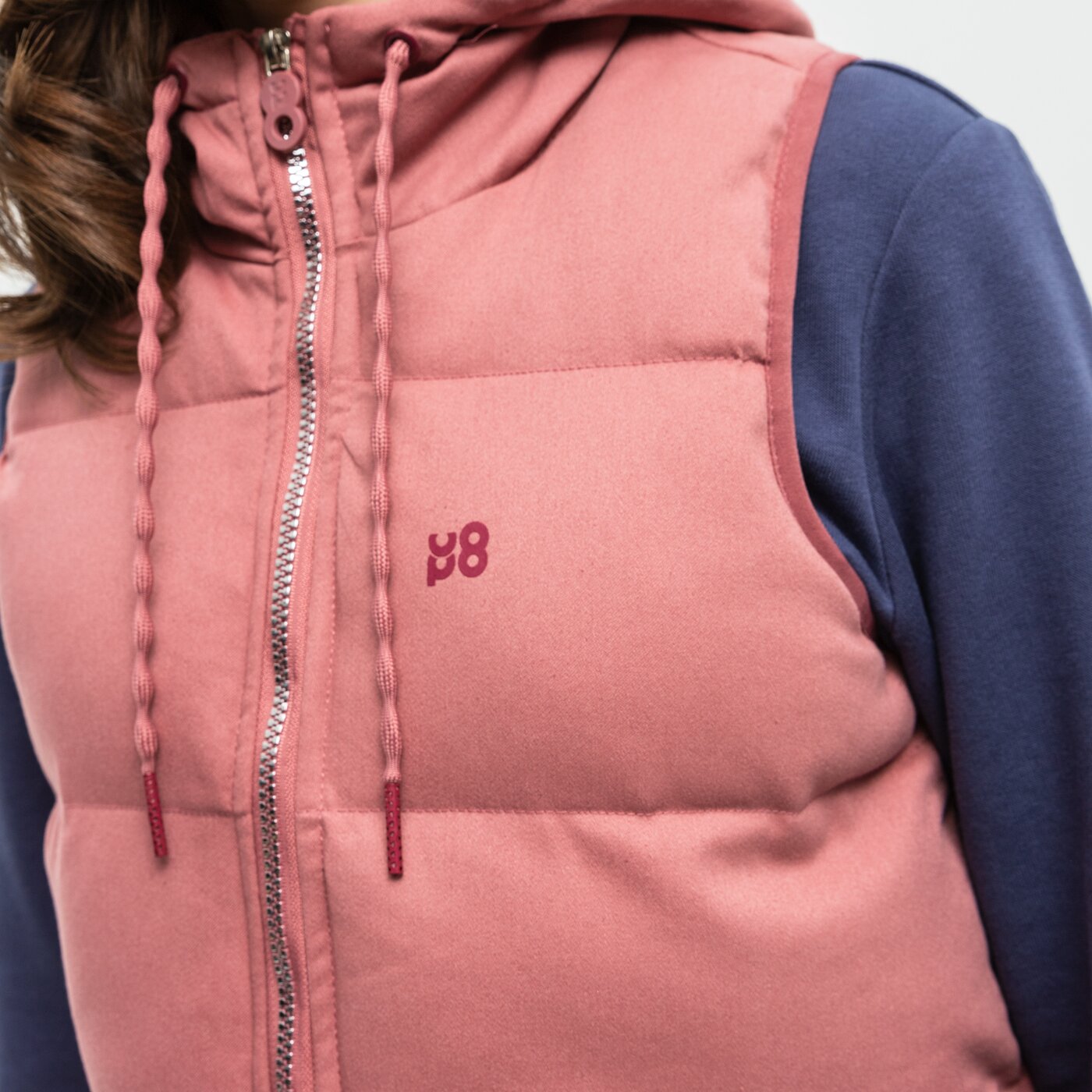 Bezrękawnik damski UP8 BEZRĘKAWNIK DARGA up321kad01002 kolor różowy