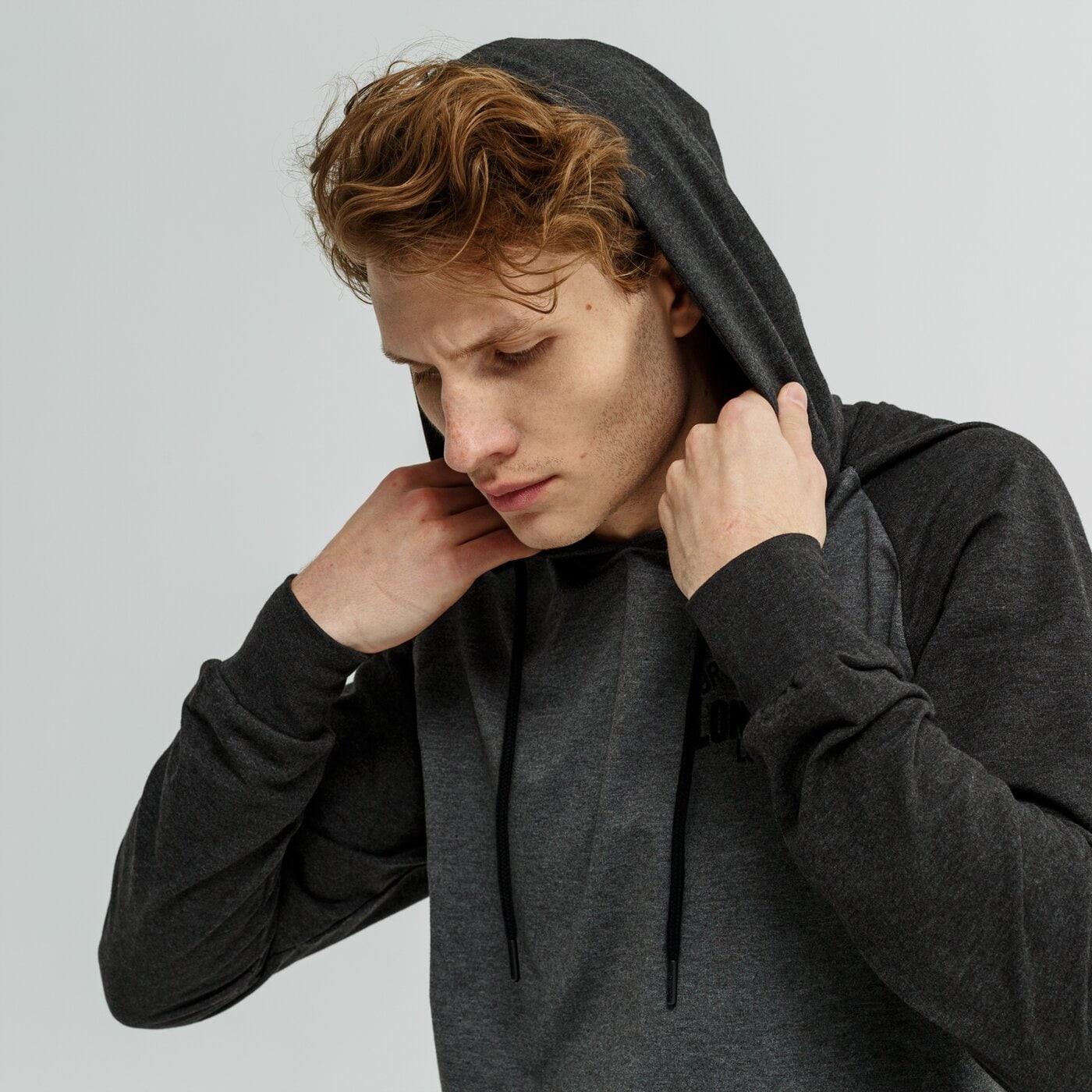 Bluza męska LONSDALE BLUZA HALDANE 1139311596 kolor szary