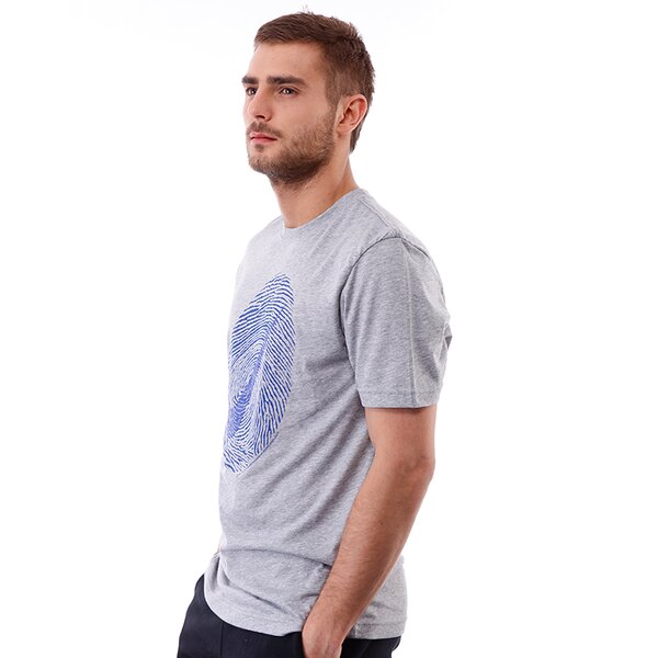 Koszulka męska NIKE T-SHIRT SWOOSH PRINT SS TEE 534359063 kolor szary
