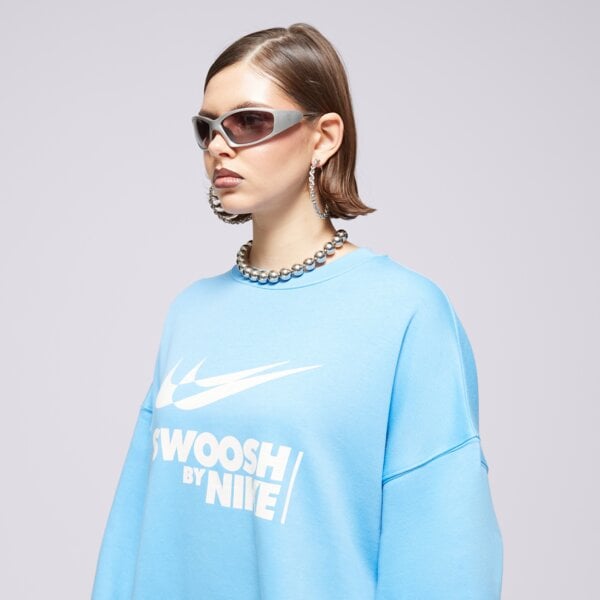 Bluza damska NIKE BLUZA W NSW FLC OS CREW GLS fz4631-412 kolor niebieski