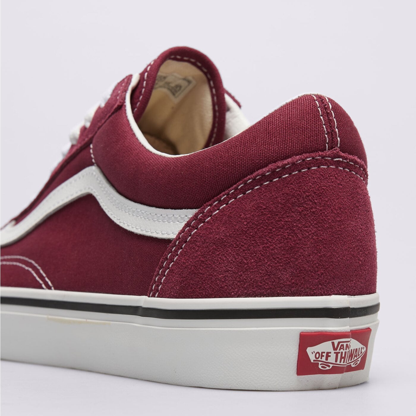 Buty sportowe męskie VANS OLD SKOOL  vn000cr5zcf kolor bordowy