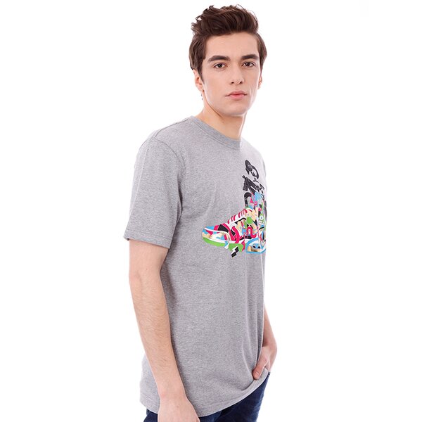 Koszulka męska NIKE T-SHIRT NEW RUN THAT 508367063 kolor szary