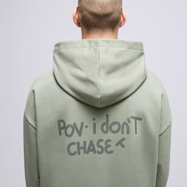S.NOW JOB SIZEER HOODIE “POV” OLIVE si123blu50003 kolor zielony