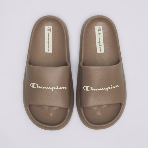 Klapki damskie CHAMPION SOFT SLIPPER SLIDE s11807ms032 kolor brązowy