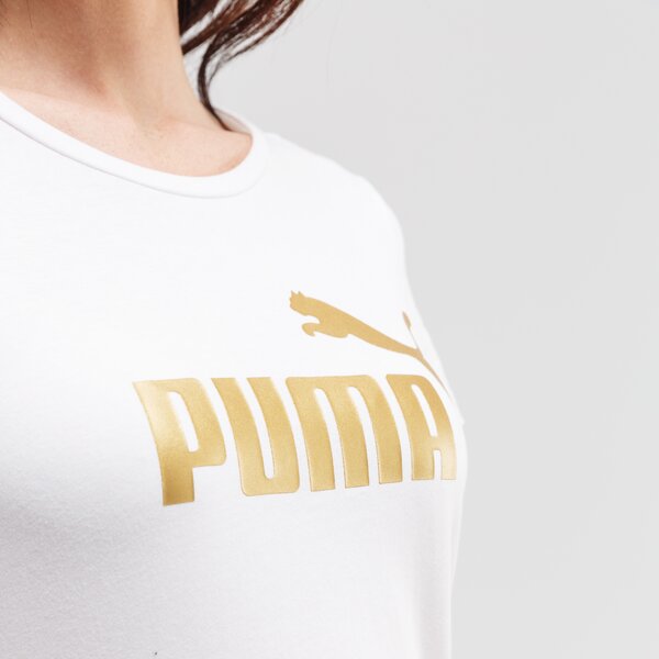 Koszulka damska PUMA T-SHIRT ESS+ METALLIC 582407 02 kolor biały